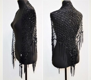 Beaded shawl 300-A